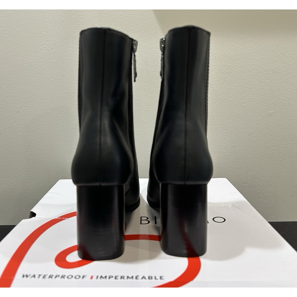 Blondo Women's Ankle Boot Black Leather Sz 6 Waterproof Zip Up NEW - Picture 5 of 10
